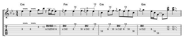 How to play blues guitar like Albert King Lick 5: This is a great way to bring an Albert King-style solo to its conclusion. Again, whole and quarter-tone bends abound, but there are less pentatonic freakouts and a couple of cheeky stabs at the end.